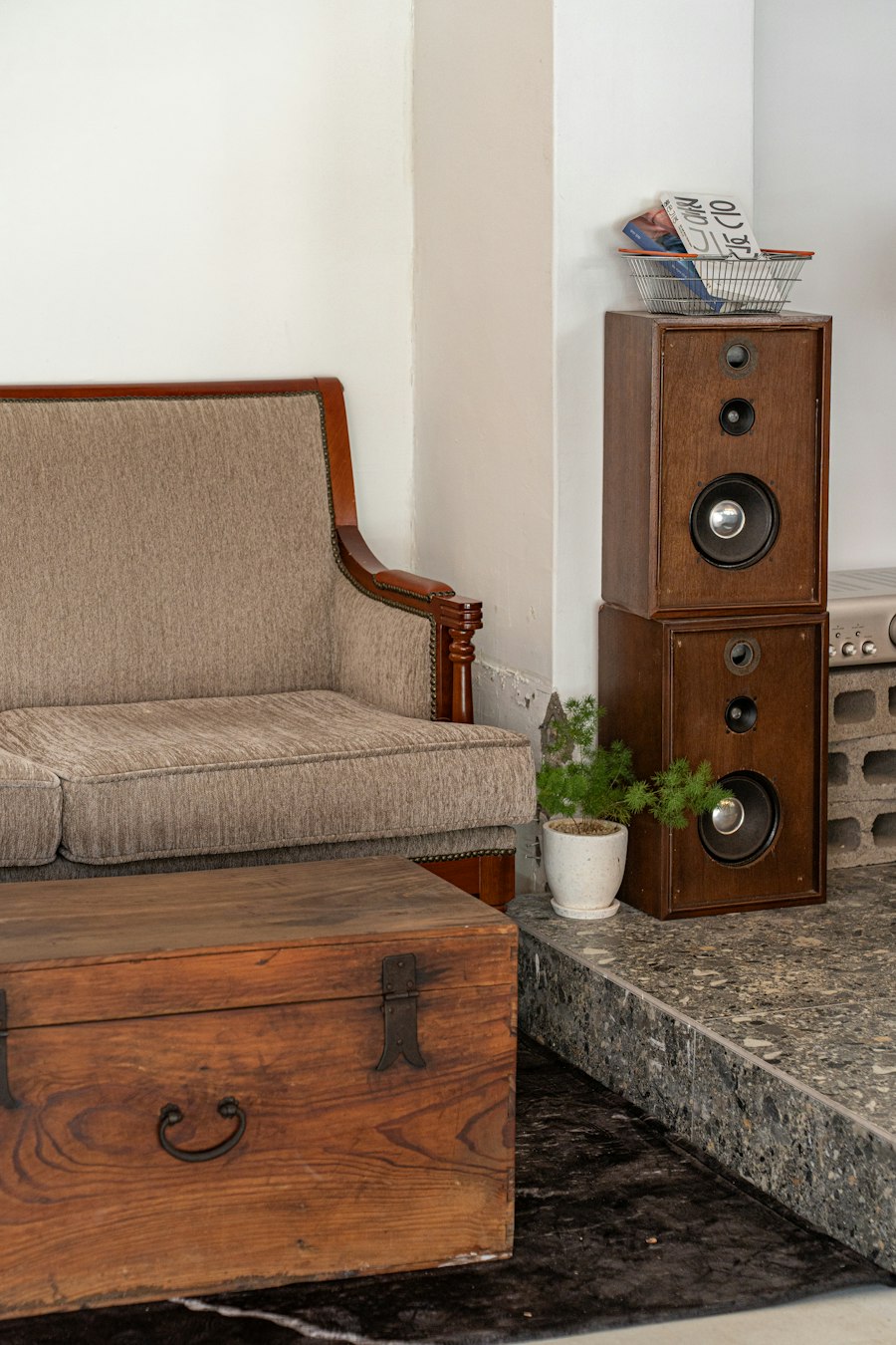 Example of existing speakers in a room